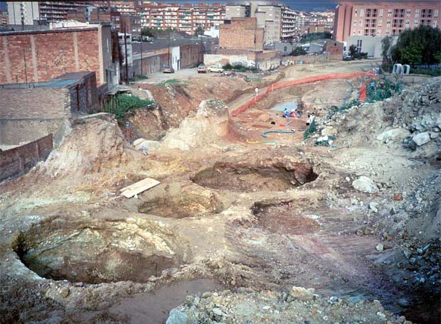 Excavaciones de 1990 en Montjuïc