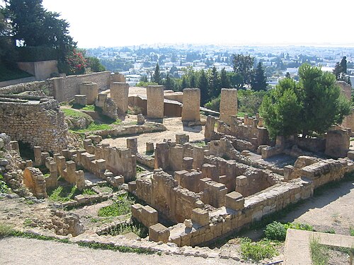 Ruinas del Barrio Púnico en la colina de Birsa, Cartago