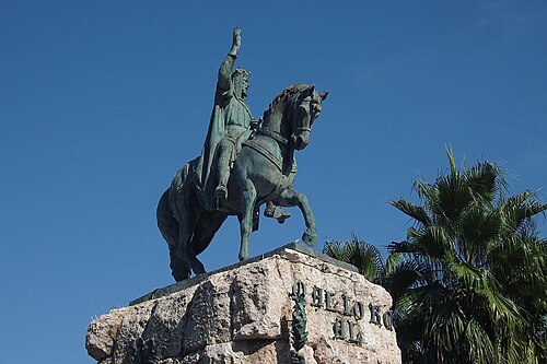 Estatua ecuestre de Jaume I en Palma de Mallorca