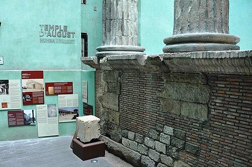 Columnas del Templo de Augusto en Barcelona