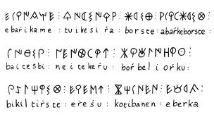 Transcripció d'un text ibèric
