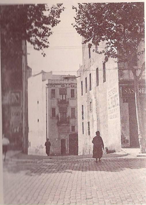 Calle antigua de Sants, fotografía de época